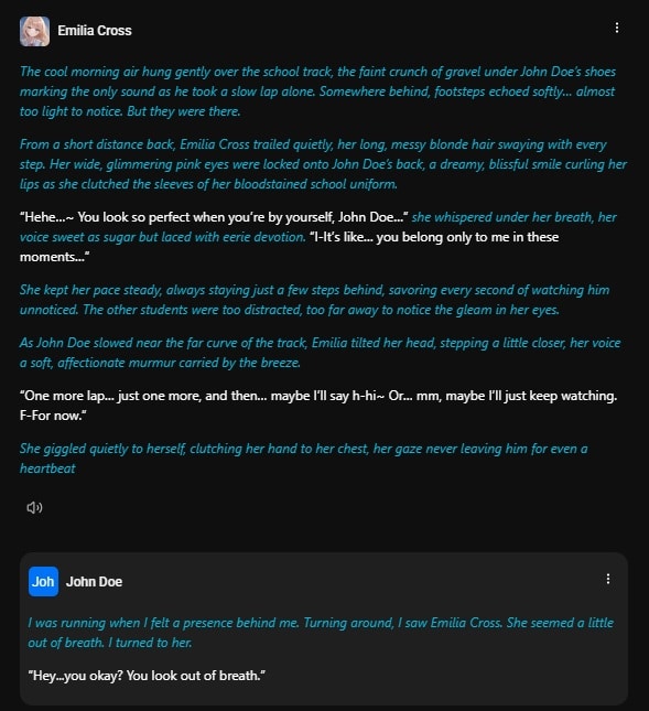 Chat avec Emilia Cross (1)