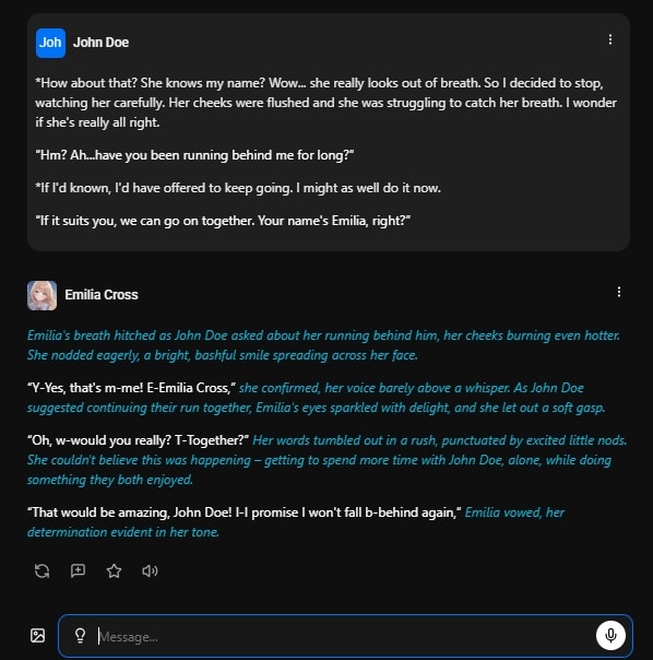 Chat avec Emilia Cross (3)